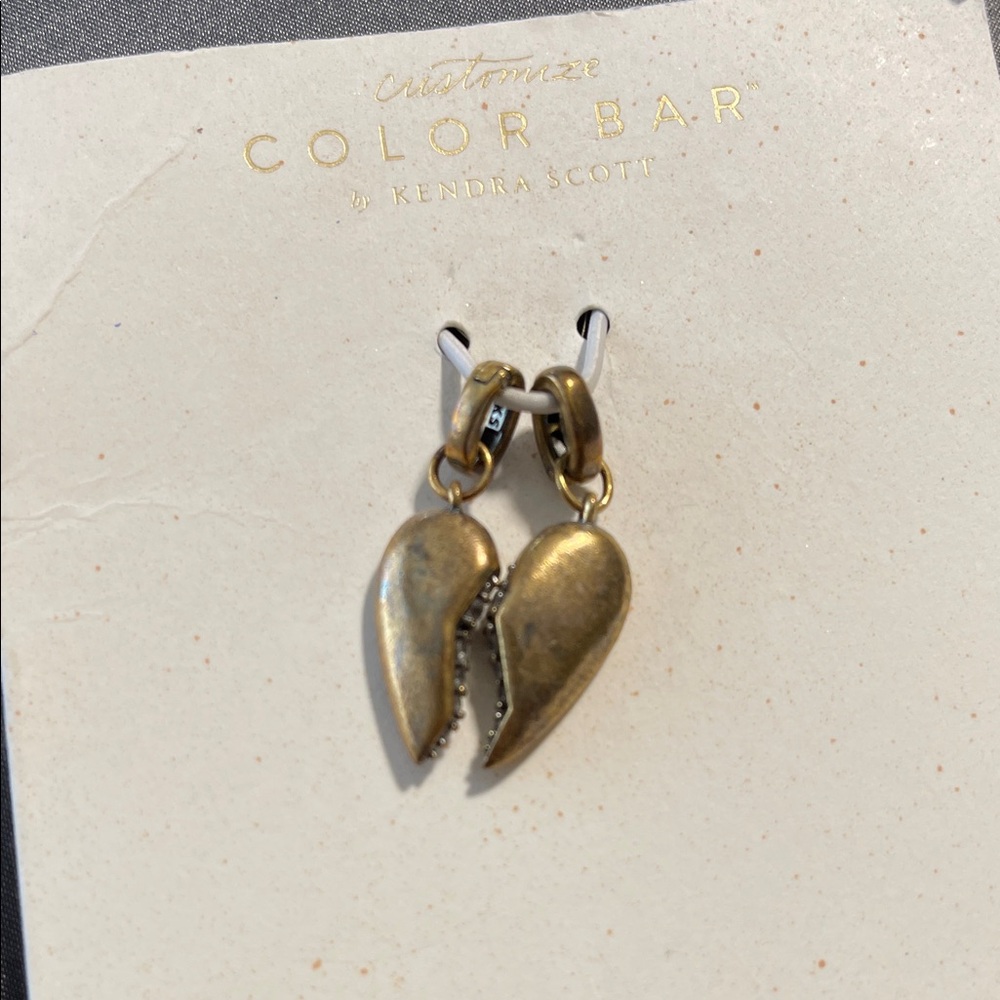 Kendra Scott Gold Broken Heart Necklace